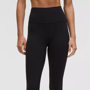 Black Lululemon Align mini flare leggings regular size 0